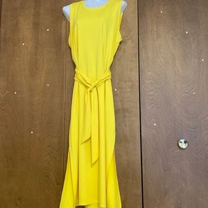 Yellow dress which can be used in combinations ( blazer is not included)